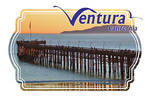 Ventura, California - Ocean & Pier - Contour - Photograph