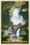 Bosque Nacional El Yunque, Puerto Rico - Lithograph - La Coca Falls