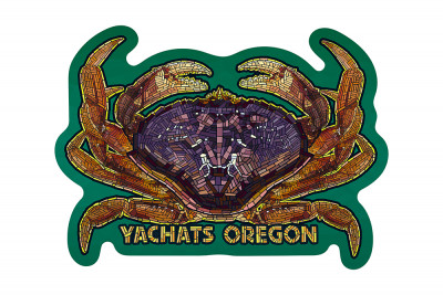 Yachats, Oregon - Dungeness Crab Mosaic-Contour - Lantern Press Artwork