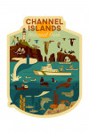 Channel Islands National Park, California - Geometric National Park Series - Contour - Lantern Press Artwork