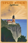 Two Harbors, Minnesota - Lithograph - Split Rock Lighthouse