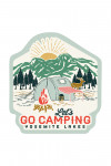 Yosemite, California - Camping Rules - Typography - Contour - Lantern Press Artwork