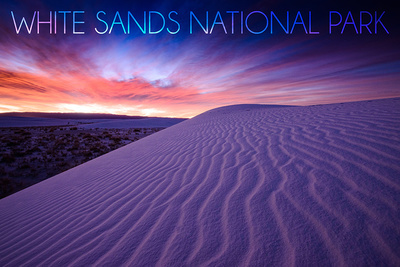 White Sands National Park, New Mexico - Photography - Pink Desert Morning