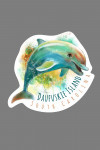 Daufuskie Island, South Carolina - Dolphin - Contour - Lantern Press Artwork