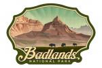 Badlands National Park, South Dakota - Bison in the Park - Contour