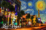 Las Vegas, Nevada - Starry Night Series - Lantern Press Artwork