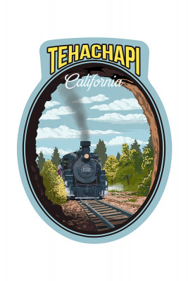 Tehachapi, California - Tunnel Scene - Contour