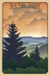 Blue Ridge, Georgia - Lithograph - Lantern Press Artwork