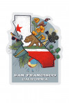 San Francisco, California - State Treasure Trove - State Series - Contour