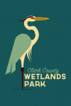 Clark County Wetlands Park, Nevada - Egret - Geometric - Contour - Lantern Press Artwork