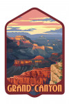 Grand Canyon National Park, Arizona - Sunset View - Contour