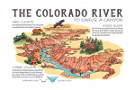 Grand Canyon National Park, Arizona - Colorado River - Infographic - Contour - Lantern Press Artwork