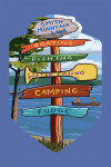 Moneta, Virginia - Destination Signpost - Gifts Ahoy - Contour - Lantern Press Artwork