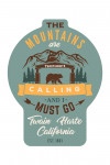 Twain Harte, California - The Mountains are Calling - Twain Arch - Contour - Lantern Press Artwork