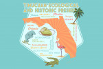Timucuan Ecological and Historic Preserve, Florida - Typography & Icons - Contour - Lantern Press Artwork