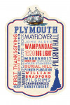 Plymouth, Massachusetts - 400th Anniversary - Typography and Icons - Contour