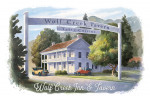 Wolf Creek Inn & Tavern, Oregon - Watercolor Study - Lantern Press Artwork