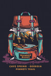 Cave Spring, Georgia - Distressed Vector - Backpack - Pinhoti Trail