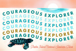 Padre Island National Seashore, Texas - Courageous Explorer Collection - Turtle - Lantern Press Artwork