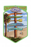 Cayucos, California - Destination Sign - Contour