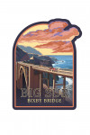 California Coast - Bixby Bridge - Contour