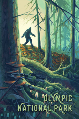 Olympic National Park, Washington - Wanderer - Bigfoot in Forest