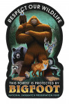 Respect Our Wildlife - Bigfoot - Contour