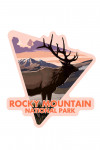 Rocky Mountain National Park, Colorado - Elk & Sunset - Contour