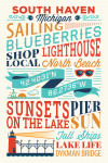 South Haven, Michigan - Typography - Rambling Rose - Typography