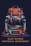 Muir Woods National Monument, California - Backpack - Distressed Vector