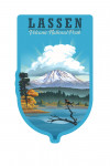 Lassen Volcanic National Park, California - Lithograph National Park Series - Contour