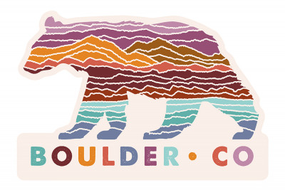 Boulder, Colorado - Bear - Wander More Collection - Contour
