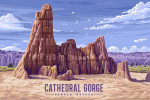 Cathedral Gorge State Park, Nevada - Rock Formation - Painterly