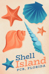 Shell Island, Panama City Beach, Florida - Sun-faded Shoreline Collection - Shells on Beach