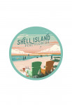 Shell Island, Panama City Beach, Florida - Painterly - Bottle This Moment - Beach Chairs - Contour