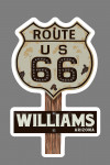 Williams, Arizona - Letterpress - Route 66 - Contour