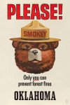 Oklahoma - Smokey Bear - Only You Can Prevent Forest Fires