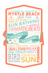 Myrtle Beach, South Carolina - Myrtle Beach State Park - Typography - Contour