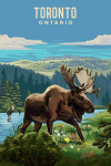 Toronto, Ontario - Painterly - Moose - Summer Scene
