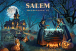 Salem, Massachusetts - Lithograph - Cemetery Witch's Brew