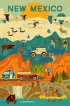 New Mexico - Geometric - The Mountains Are Calling