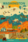 Washington - Geometric - The Mountains Are Calling
