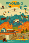 Wyoming - Geometric - The Mountains Are Calling