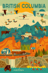 British Columbia - Geometric - The Mountains Are Calling
