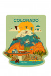 Colorado - Geometric - The Mountains Are Calling - Contour
