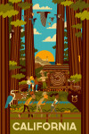 California - Geometric - Forest