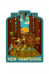 New Hampshire - Geometric - Forest - Contour