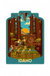 Idaho - Geometric - Forest - Contour
