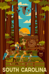 South Carolina - Geometric - Forest