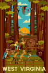 West Virginia - Geometric - Forest